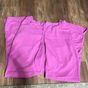 Medium Pink Flare scrub pants!